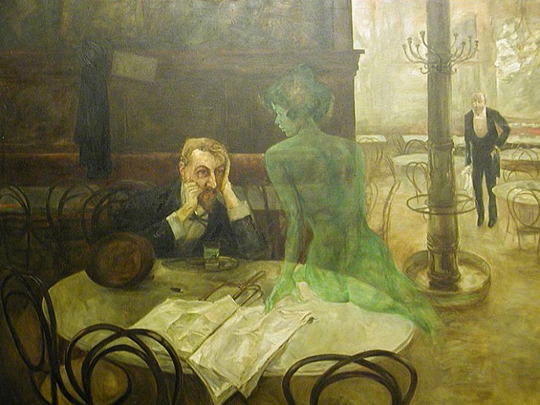 The Absinthe Drinker by Victor Oliva