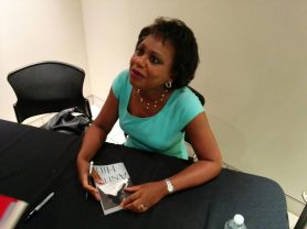 Anita Hill signing my book! She was so friendly. 