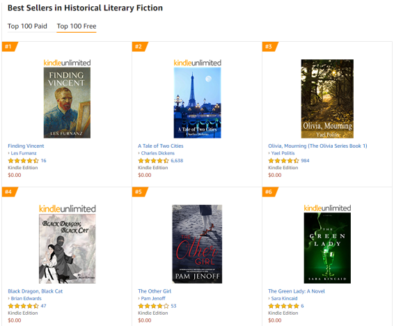 literary fiction free best sellers list 5.24